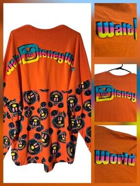 Walt Disney World Parks 2023 Halloween Mickey Pumpkin Spirit Jersey Adult XL